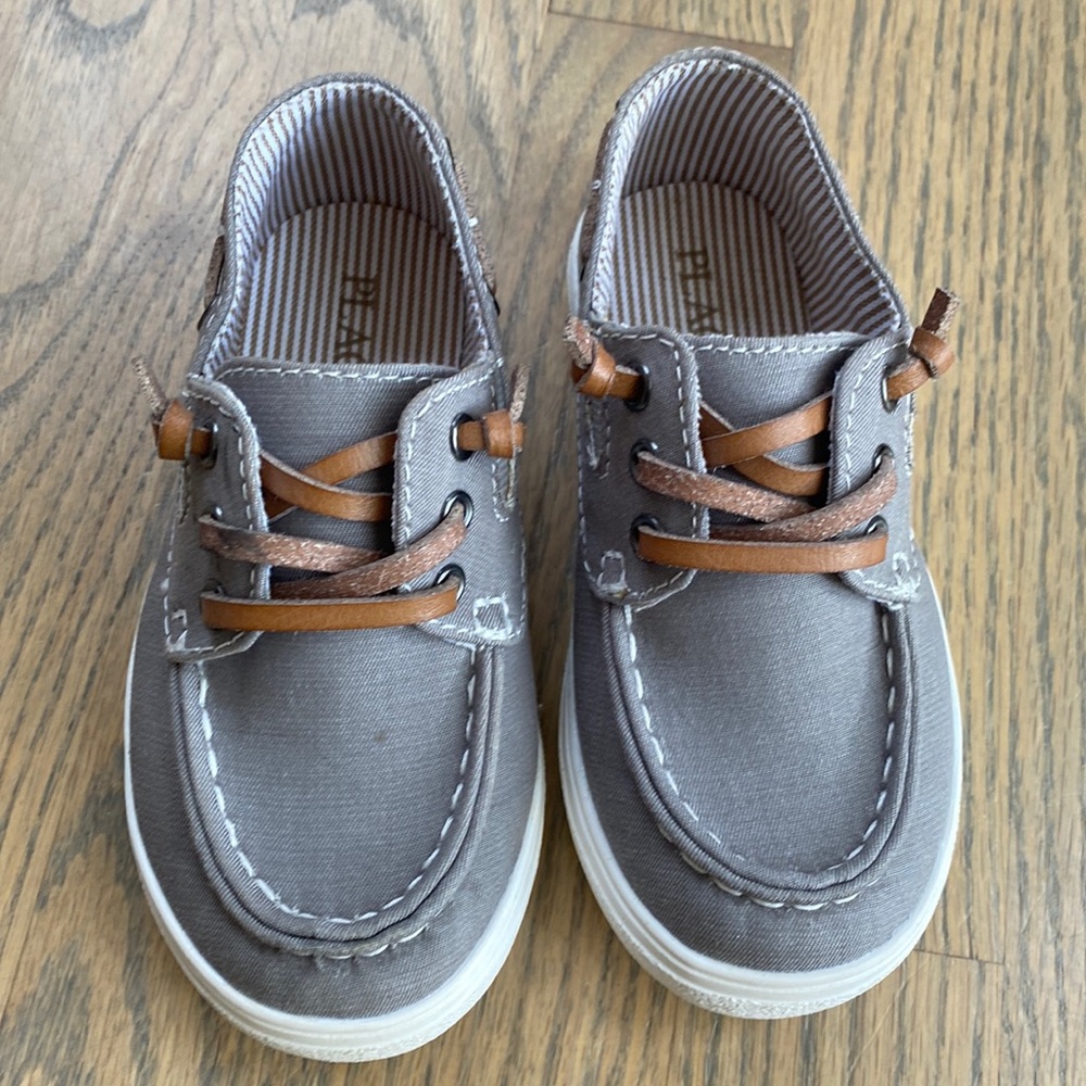 Toddler Gray Boat Shoes